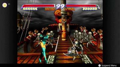 Pulled off a finisher on Spinal on Killer Instinct Gold with Orchid