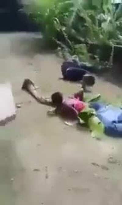 Well-Dressed Gentleman Makes a Comeback and Sweeps the Floor Off of Aggressor