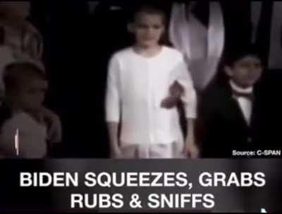 Biden Squeezes, Rubs, Grabs, And Sniffs...!!!🤷‍♂️