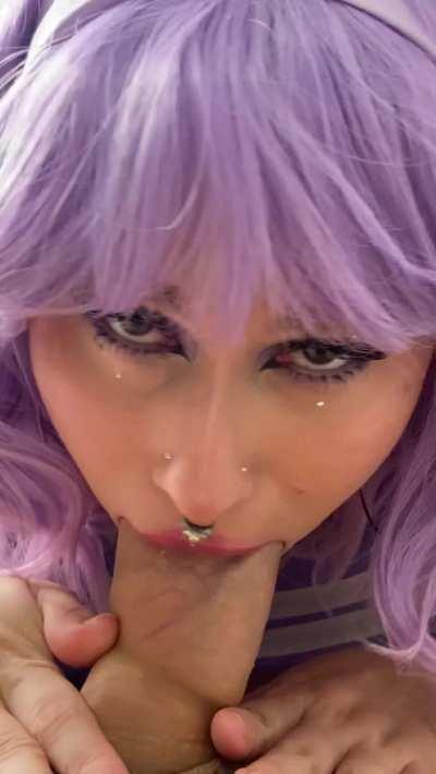 No gag reflex is just too thick for my throat 