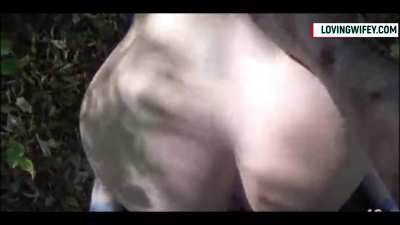 Loving cheating wifey takes bbc outside