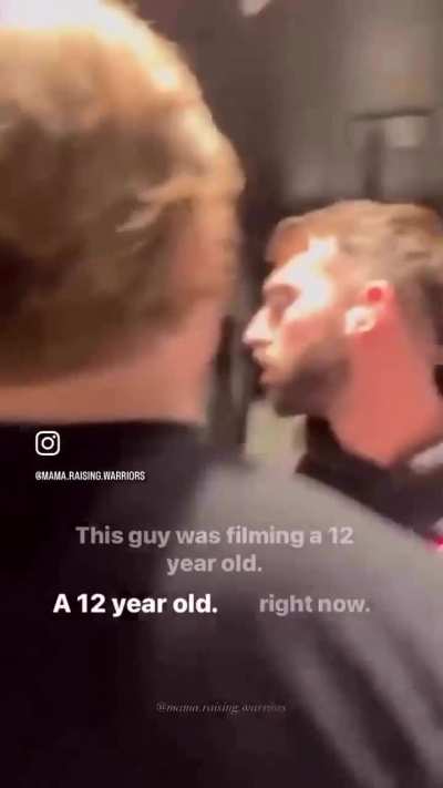 Lady catches man filming her 12 year old daughter