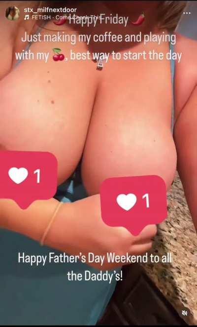Happy Father’s Day Weekend! I want to make all the daddy’s cum 💦 .