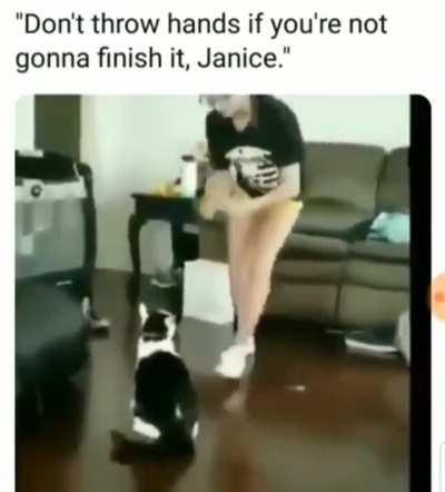 Don't start a fight you can't finish