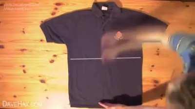 Fold a shirt in 2 seconds :