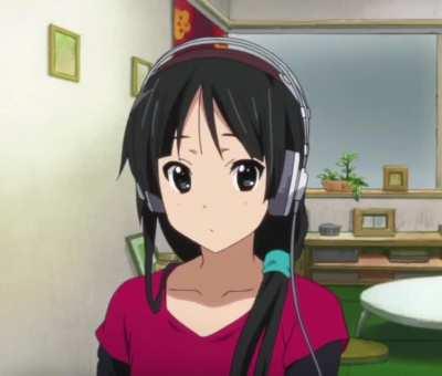Fun fact: the AKG K-701 headphones that Mio wears received a big boost in sales when K-On! aired and retailers unofficially named it the 