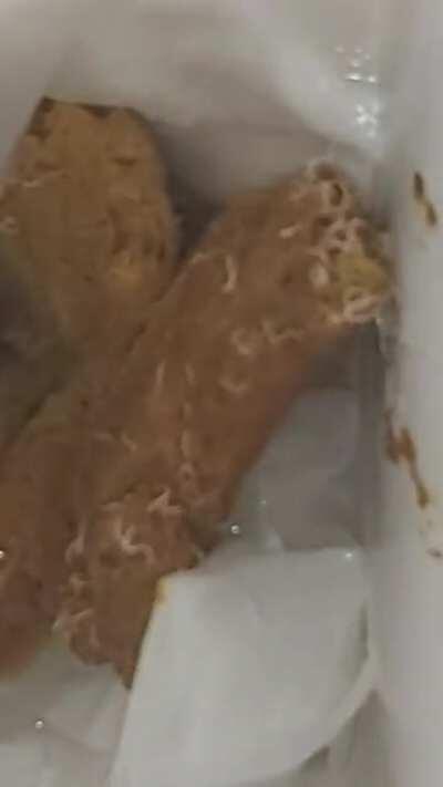 Shit with lots of worms #kinda nsfw