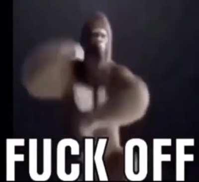 When they don’t like monke 🤮