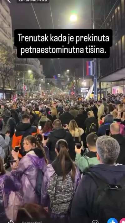 Today, the Serbian government deployed a military-grade sound weapon—banned in most parts of the world—causing widespread panic during a solemn moment of remembrance for those lost in the tragic train station collapse