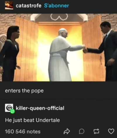 Enters the pope