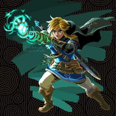 [TotK] Pixelated and animated the new link art