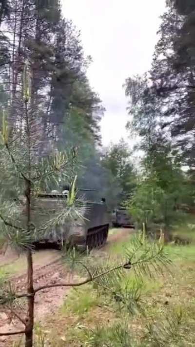 M113 APC’s armed with 12,7mm M2 Browning. Also BRDM-2 can be seen