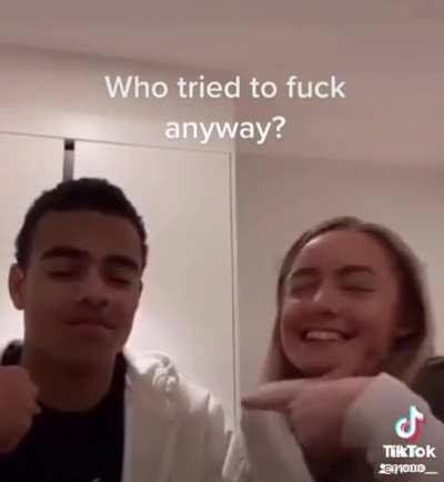 Mason Greenwood and his gf playing a little game on TikTok