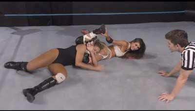 Submitted in a triangle head scissor and then knocked out.