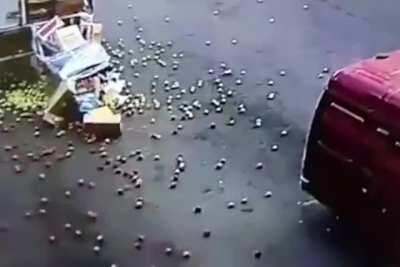 The produce truck is here