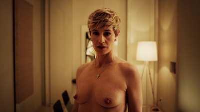 Cecile De France great nudity in The New Pope (2020) - from 4K version