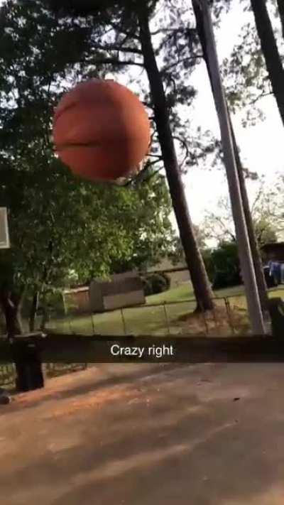 Just blowing the leaves babe...