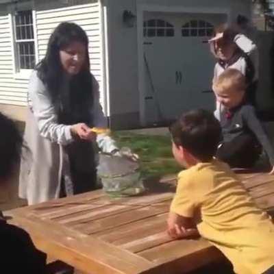 When releasing a butterfly...