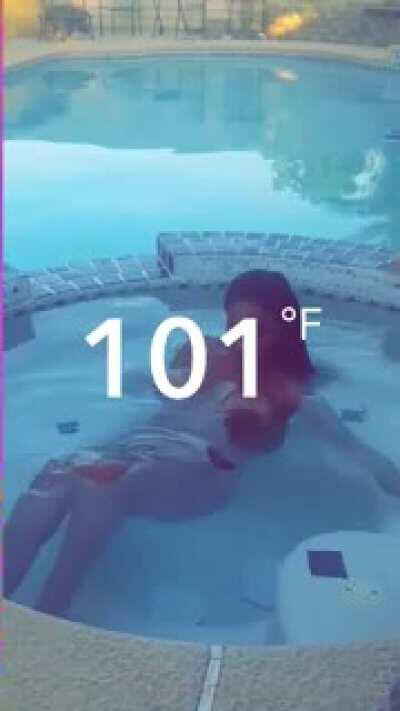 101 degrees wherever she is...