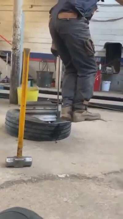 to remove the wheel