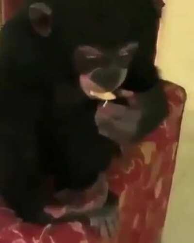 Having fun with my bro