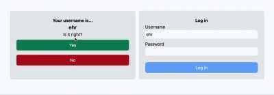 Akinator style login