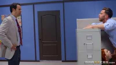 Redhead Has A Good Time In Office