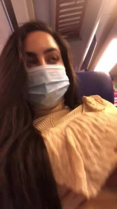 My tits on a train.. [OC]