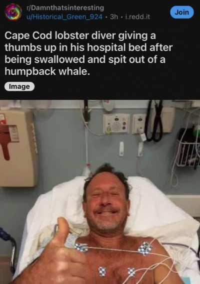 In the belly of the whale. 