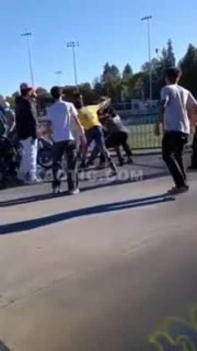 Trying to fight someone who doesn't want to fight