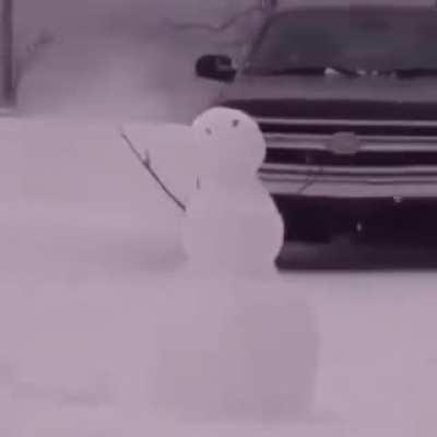 That snowman is a spy!