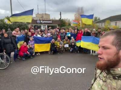 Bohuslavka in Kharkiv Oblast is again under the Ukrainian flag