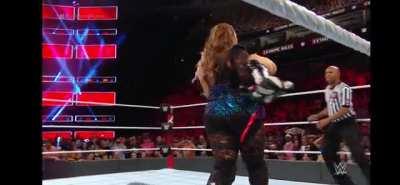 Alexa caught by Nia and easily lifted