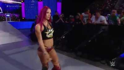 BECKY LYNCH BELLY PUNISHMENT