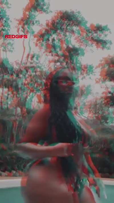 Huge Hips In A Micro-Bikini