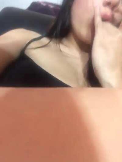 Teen Pussy Fingering And Licks Her Cream