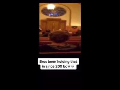 Bros been holding that in since 200 bc