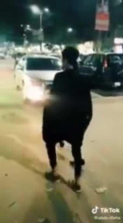 WCGW trolling passing by cars