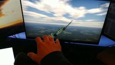 I've again programmed a thing to control my plane, but this time with my bare hand :D