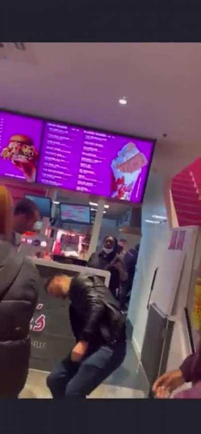 Apparently he was bullying a group of girls and got KO’d