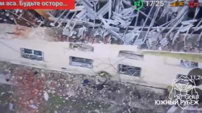 Two Ukrainian soldiers injured by drone, one is killed the other decided to shoot himself in the head. 