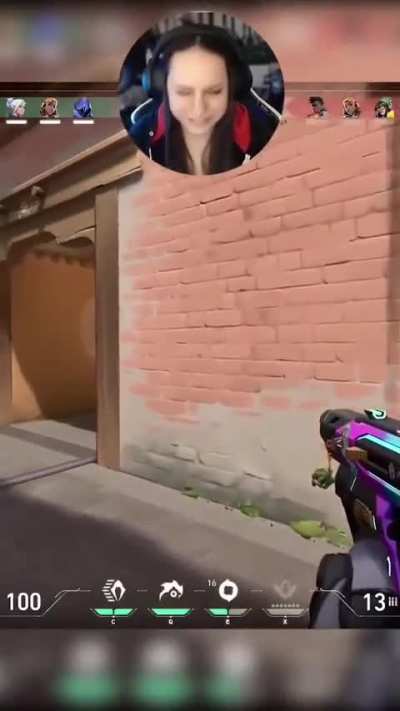 Gamer girl's cute rapid sneezing