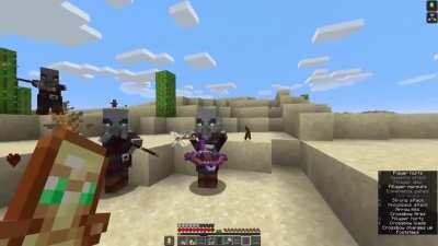 Did i just POUNCH an arrow back at a Pillager?