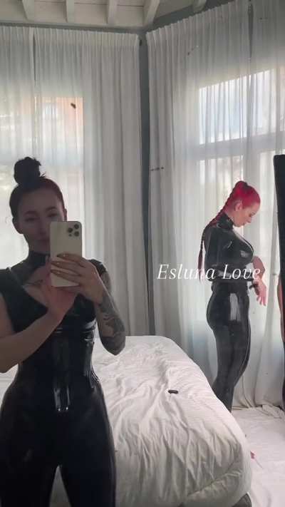 What is better then one woman in latex? 3 of course 