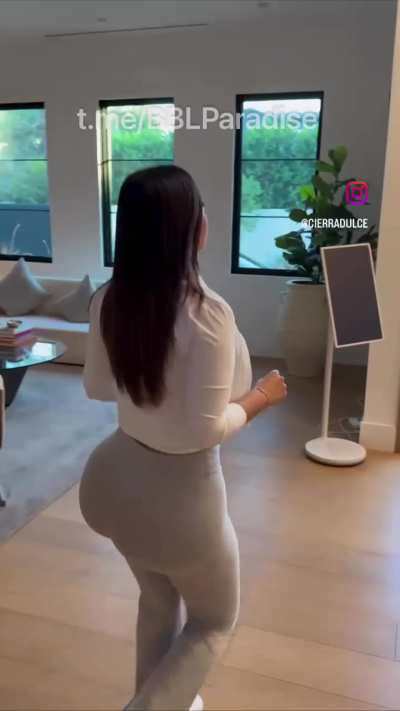 Huge ass sways left to right when she walks 
