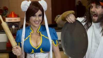 Old Chun Li cosplay