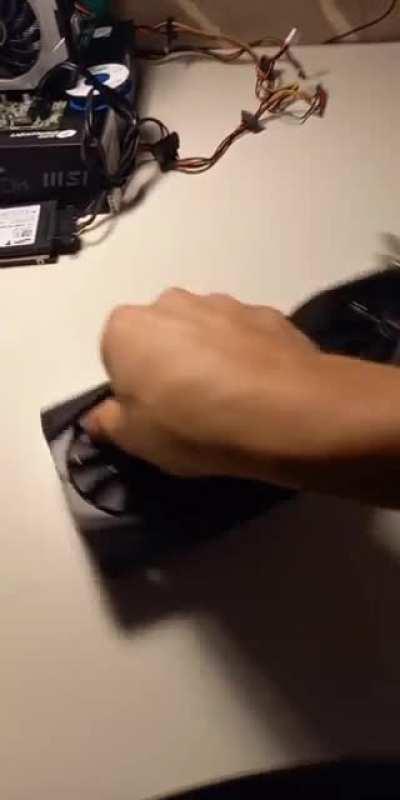 Was fixing a broken fan blade with superglue. Guess i spilled some...