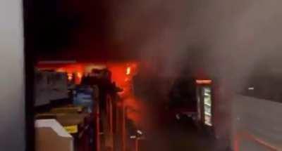 Fire at a Home Depot in San Jose, April 9th, 2022