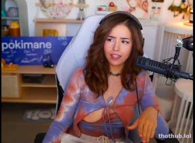 pokimane boob slip