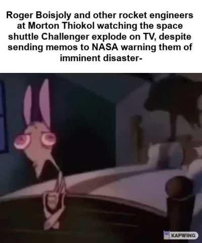 NASA's launch management team held a meeting from which the engineering team, including Boisjoly and others, were deliberately excluded.